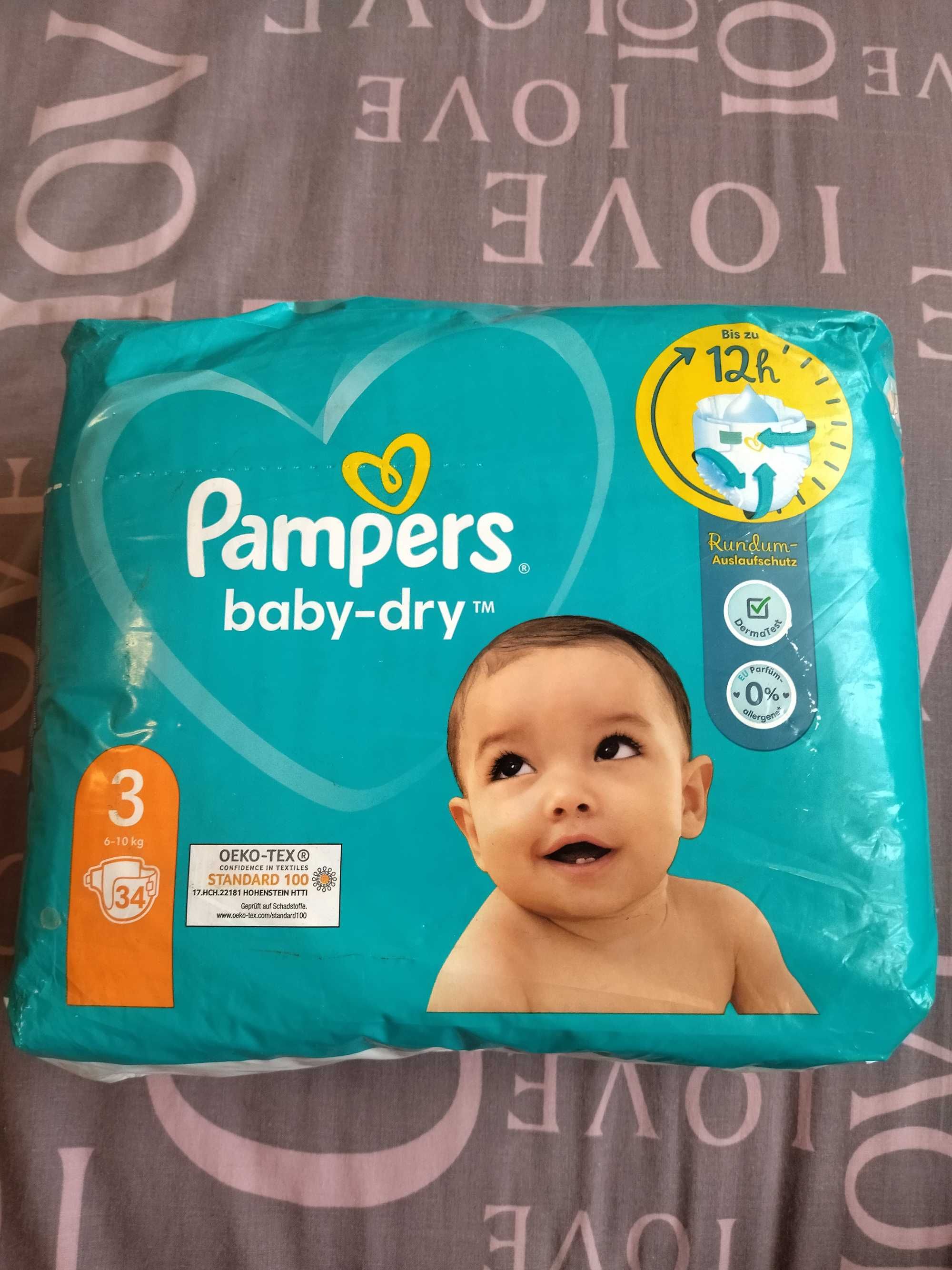 Памперсы Pampers 3 6-10 кг 34 шт памперси підгузники підгузки памперс