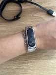 За шоколадку браслет металевий для xsiomi mi band2+капсула(не працює)