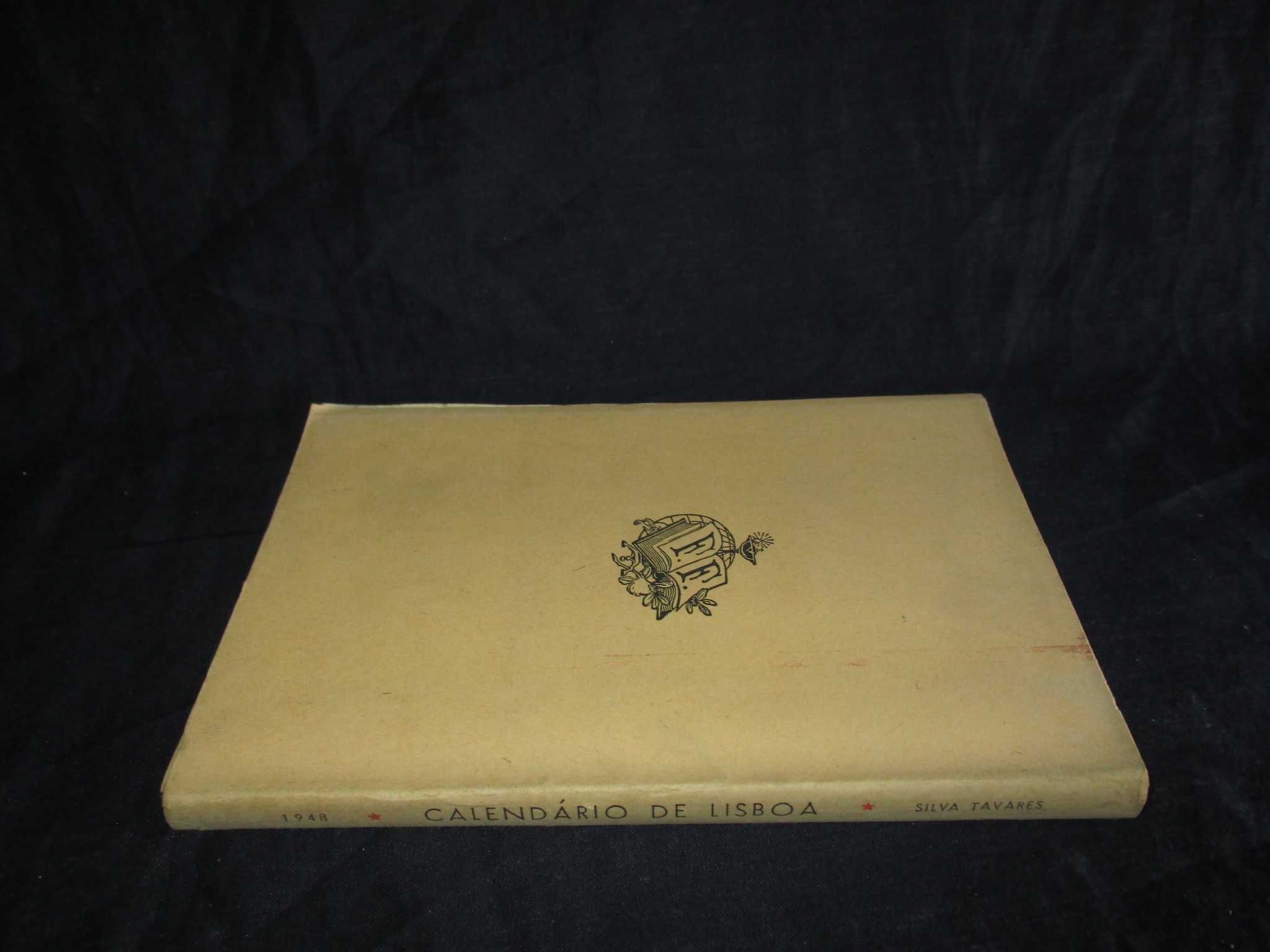 Livro Calendário de Lisboa Silva Tavares 1ª edição 1948