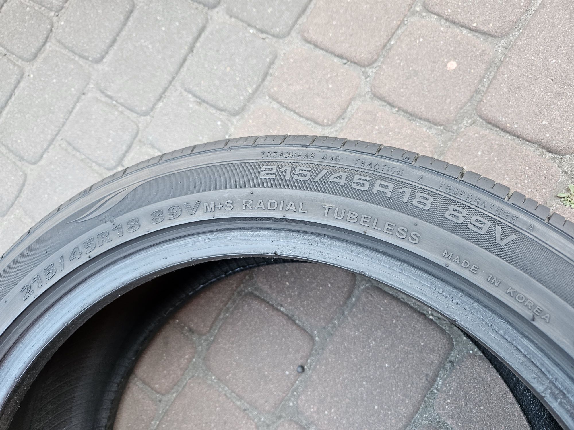 215 45 R18 Opony letnie Kumho Solus  7mm  4szt Kraków