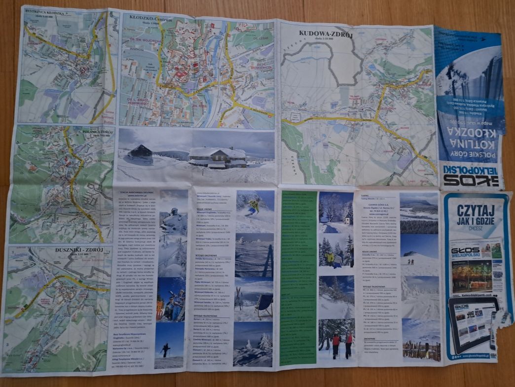 Polskie Góry – Kotlina Kłodzka Z Głosu Wlkp. – Mapa Skala 1 Do 90 Tys.