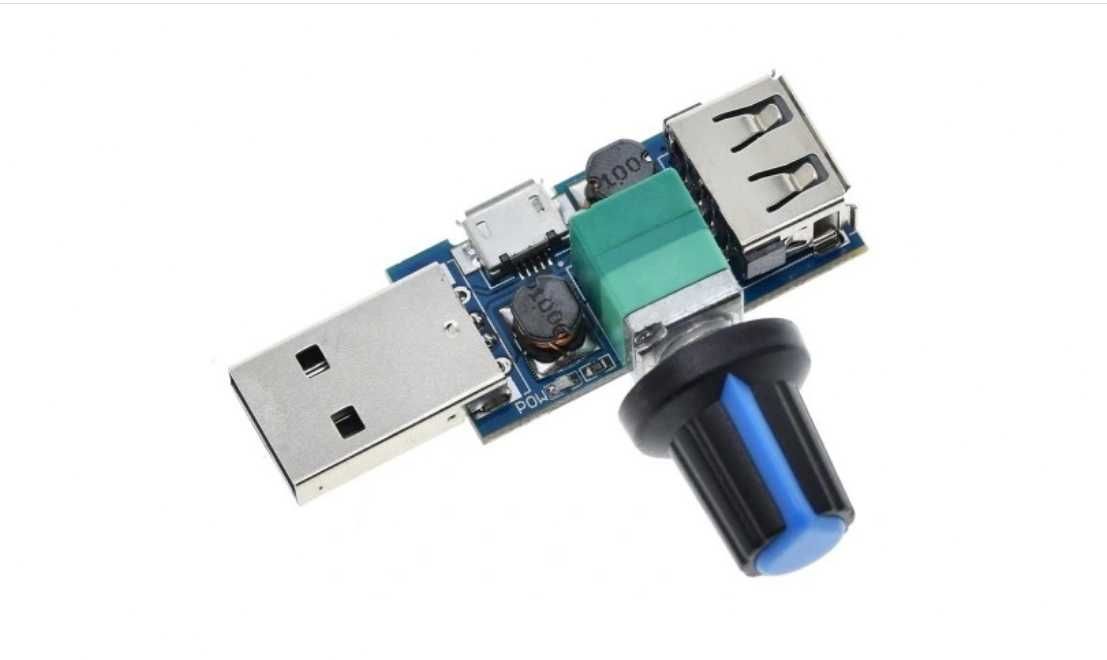 Regulator napięcia ściemniacz regulator prędkości wiatraka 5V USB