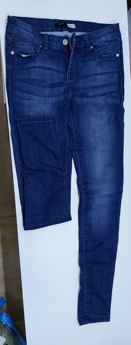 Spodnie jeans dżins granat rurki skinny Sinsay rozm. 36