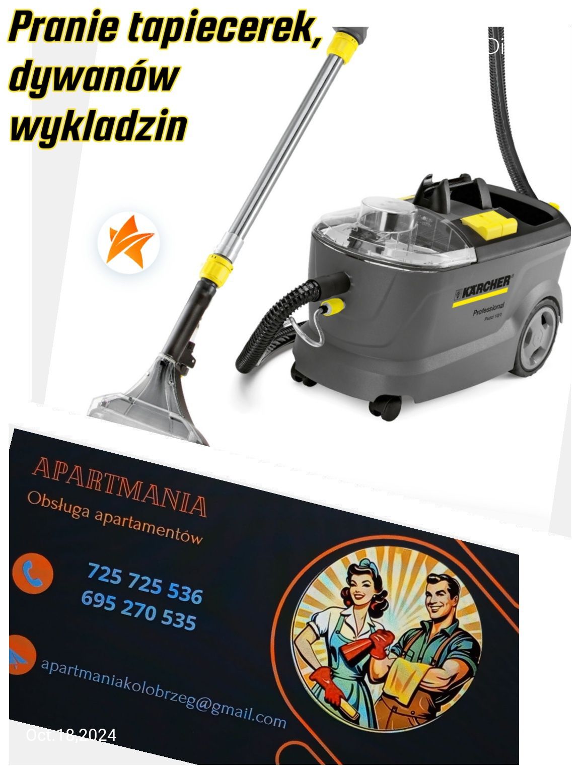 Pranie tapicerek domowych oraz samochodowych/ Firma sprzątająca