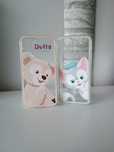 Zestaw 2 silikonowych etui/case do iPhone 12 Miś Duffy i Kot Gelatoni
