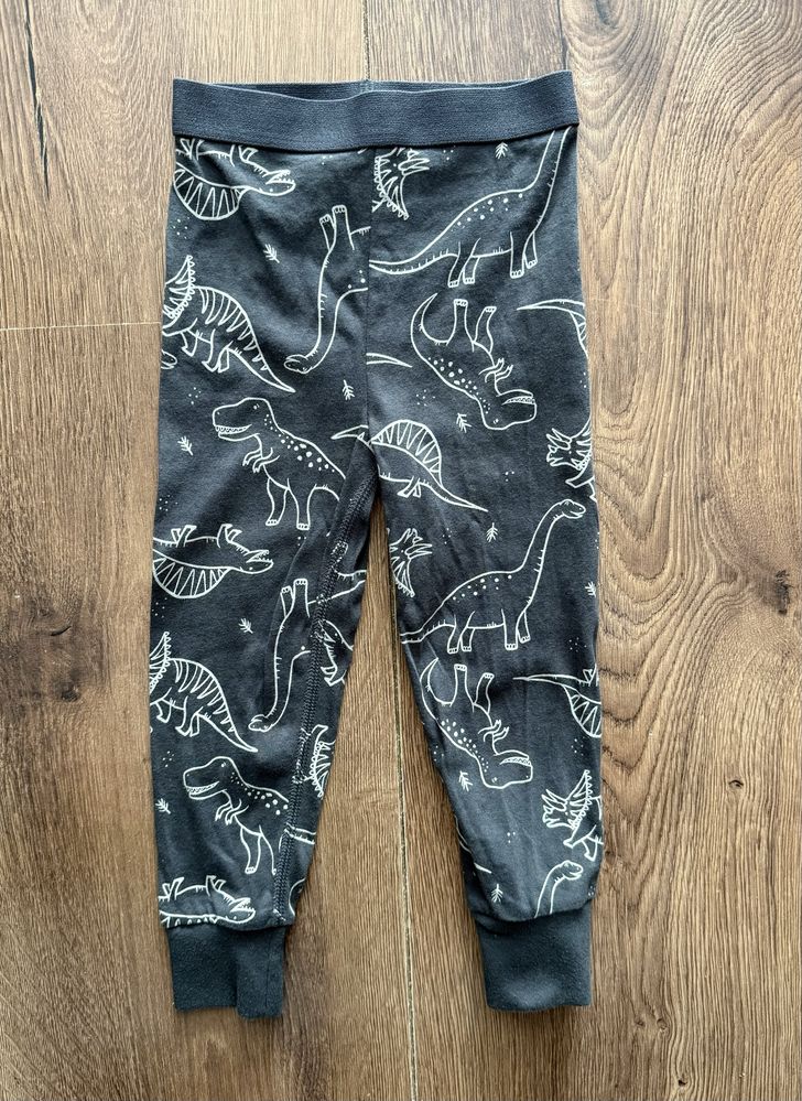 Getry legginsy kalesony H&M r. 92 wąskie spodnie chłopięce w dinozaury