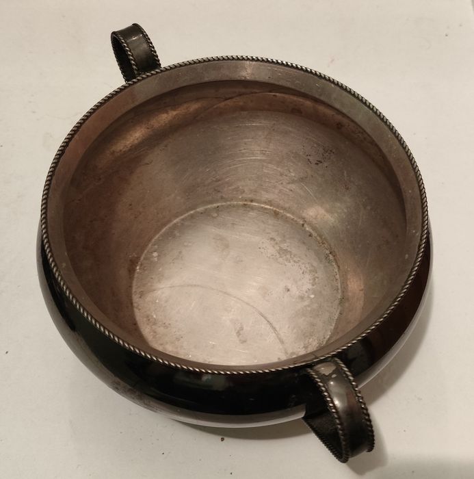 Посеребренная сахарница