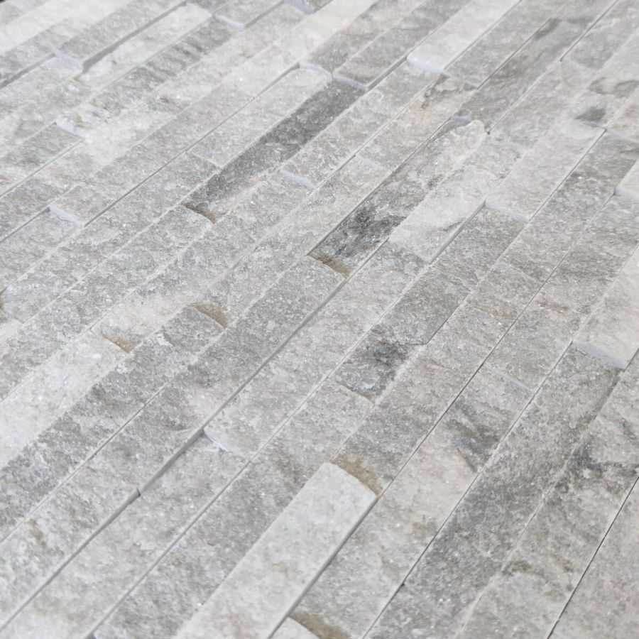 Panel ścienny Marmur Stackstone Stormy Grey 10x36x0,8-1,3 cm