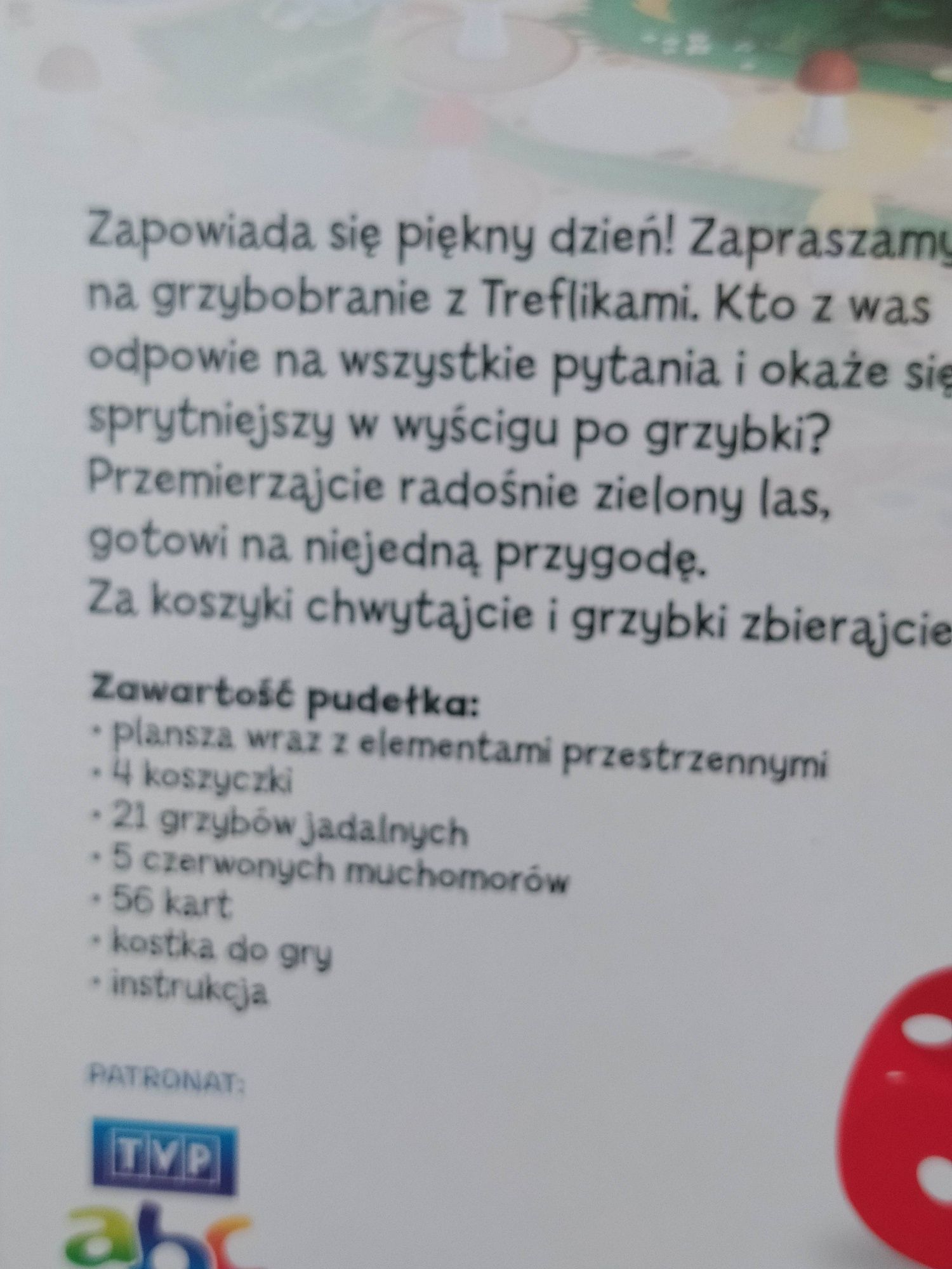 TREFL Grzybobranie gra planszowa 3D stan IDEALNY