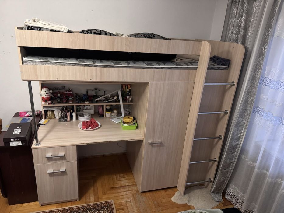 Дитяча «Катя2» ліжко , стіл , шафа. Три в одному