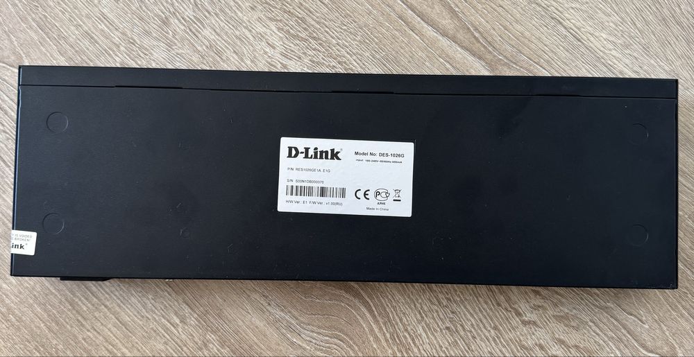 Комутатор некерований  D-LINK DES-1026G