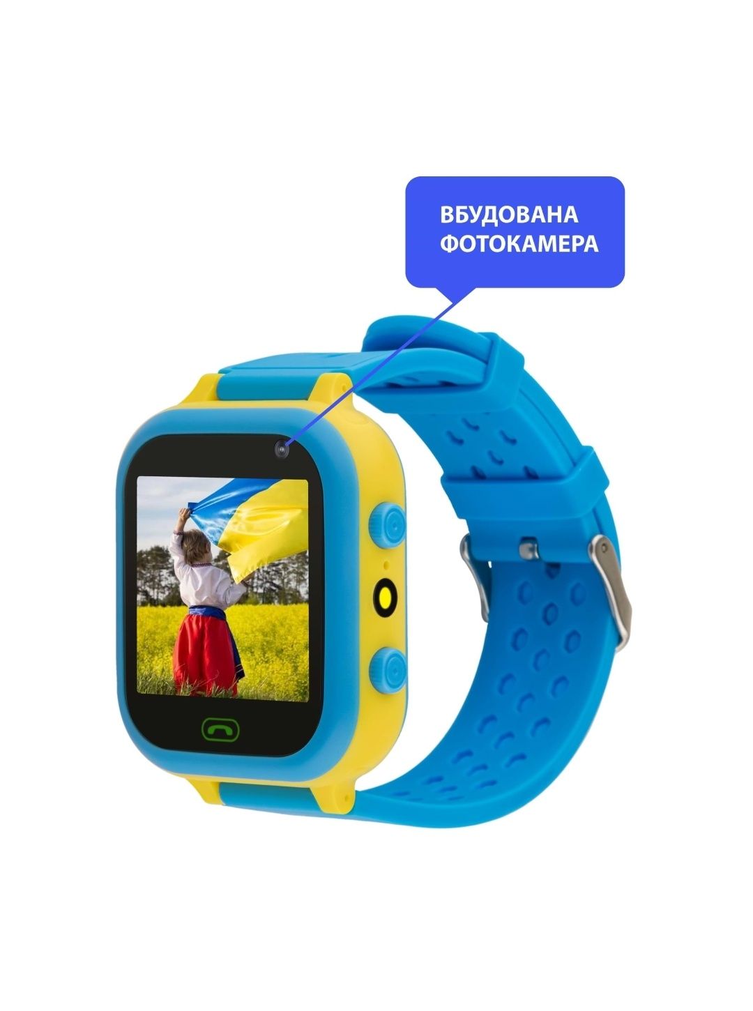 Дитячий годинник AmiGo GO009 GLORY Camera+LED WIFI Blue-Yello