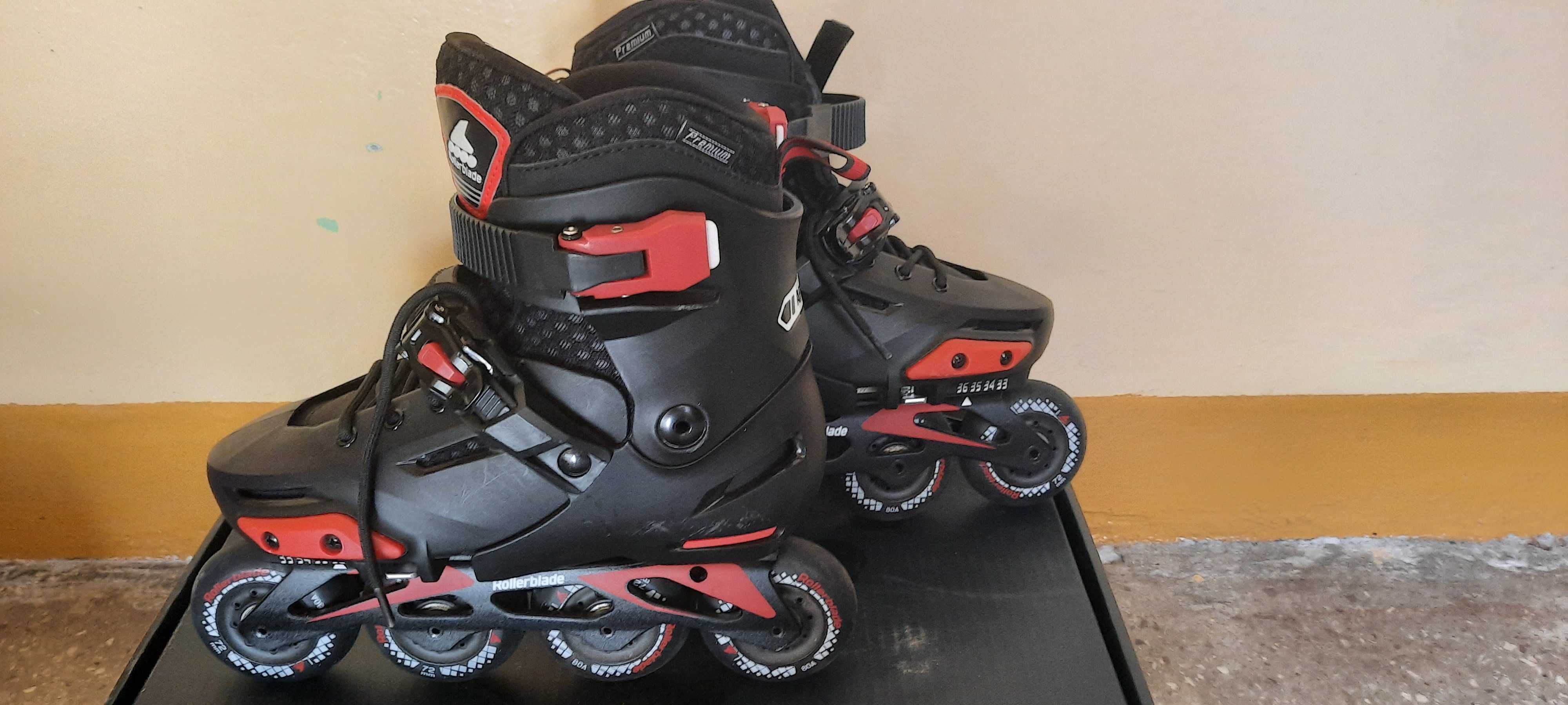 Rolki Rollerblade Apex czarne, r. 33-36,5