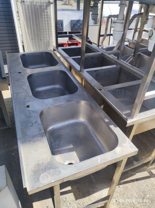 Столы, мойки, стеллажи, зонты из нержавеющей стали