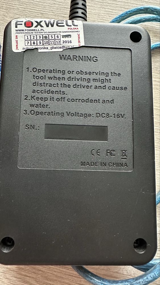 Komputer/Skaner diagnostyczny OBD 2