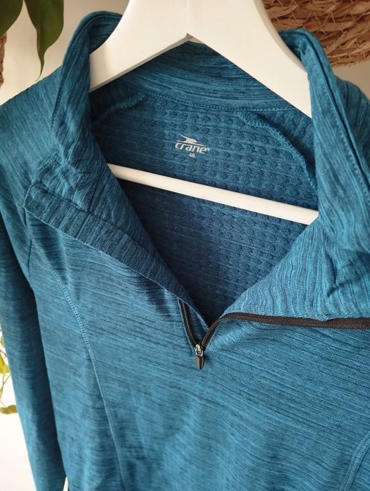 Męska, uniseks bluzka sportowa, z krótkim suwakiem, ocieplana r. M Cra