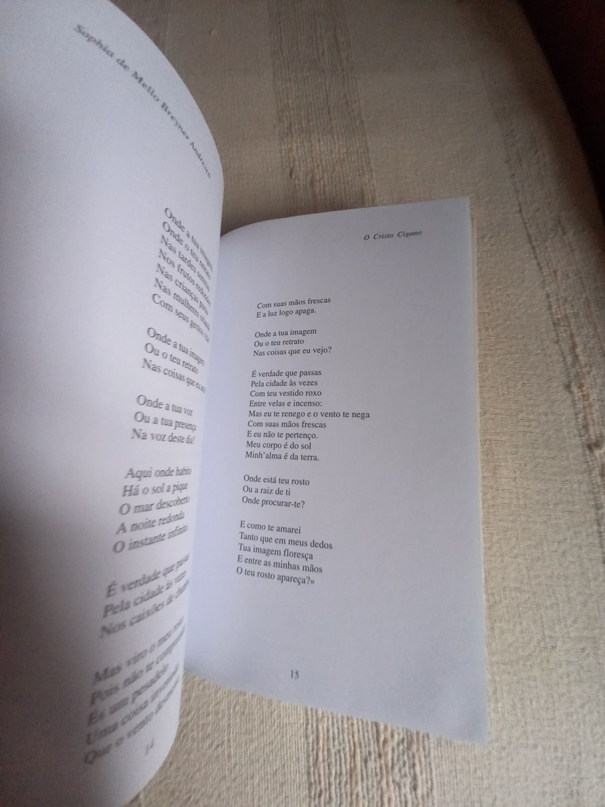 Poesia de Sophia de Mello Breyner Andresen Cristo Cigano