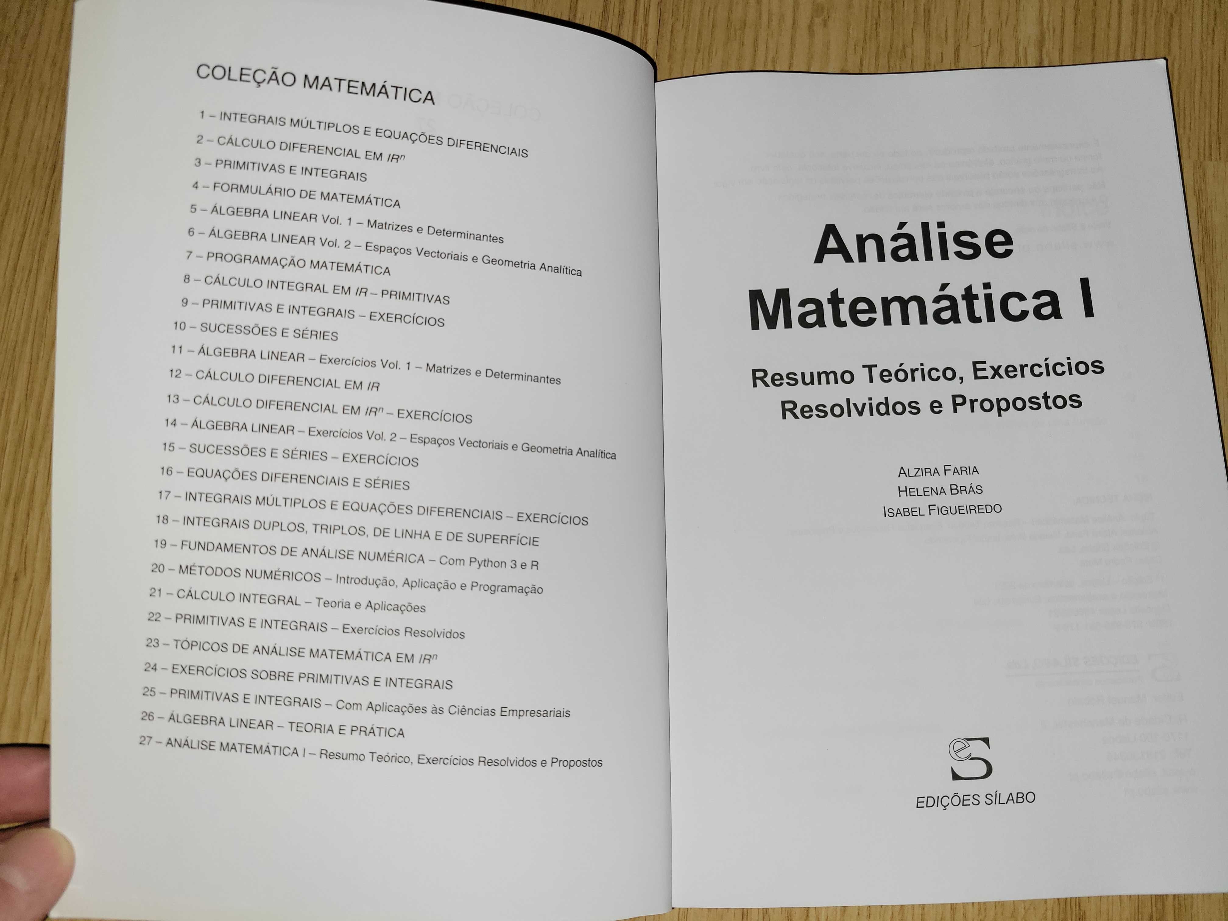 Análise Matemática 1 - Edições Sílabo