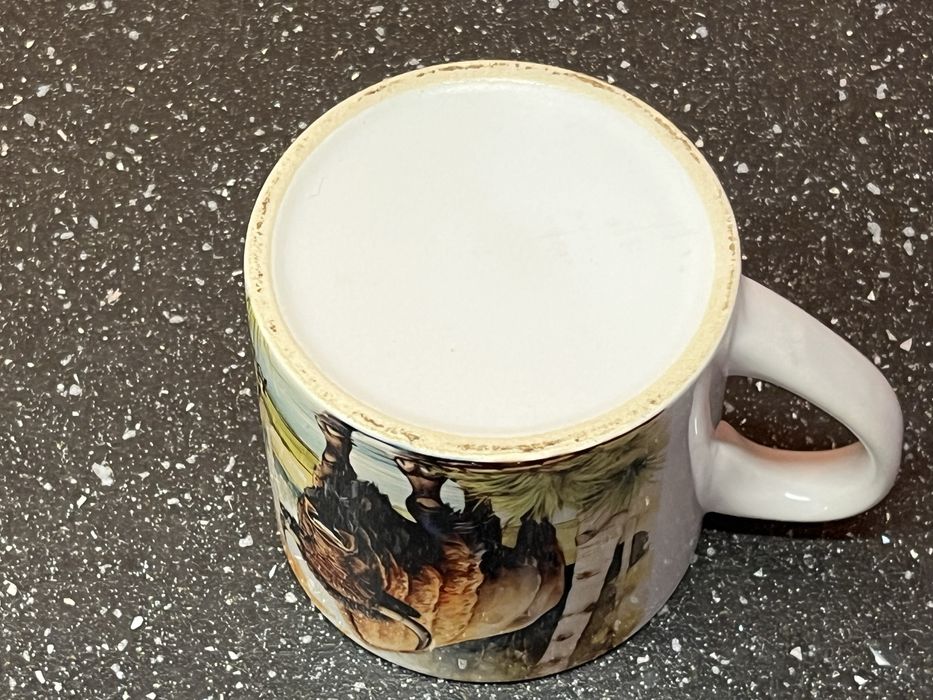 mały kubek ceramiczny z Żubrem 200 ml Puszcza Białowieska Żubr