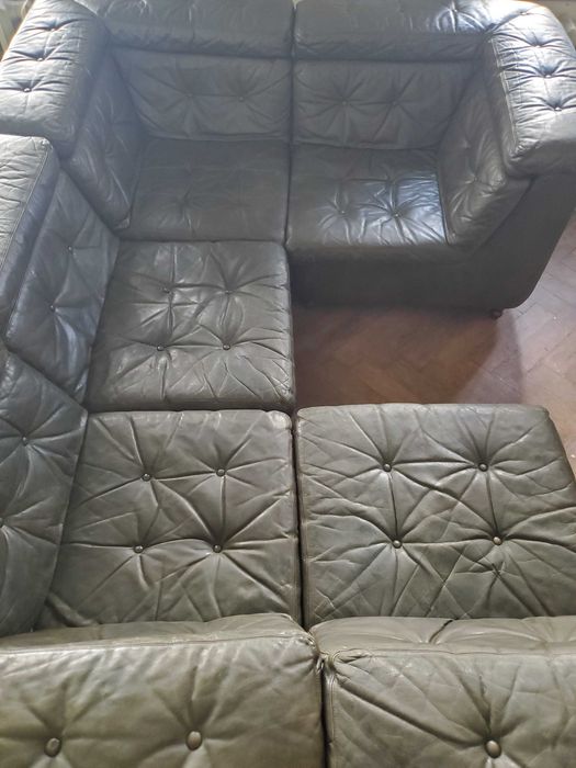 Кожаный кресло-диван-уголок Голландия