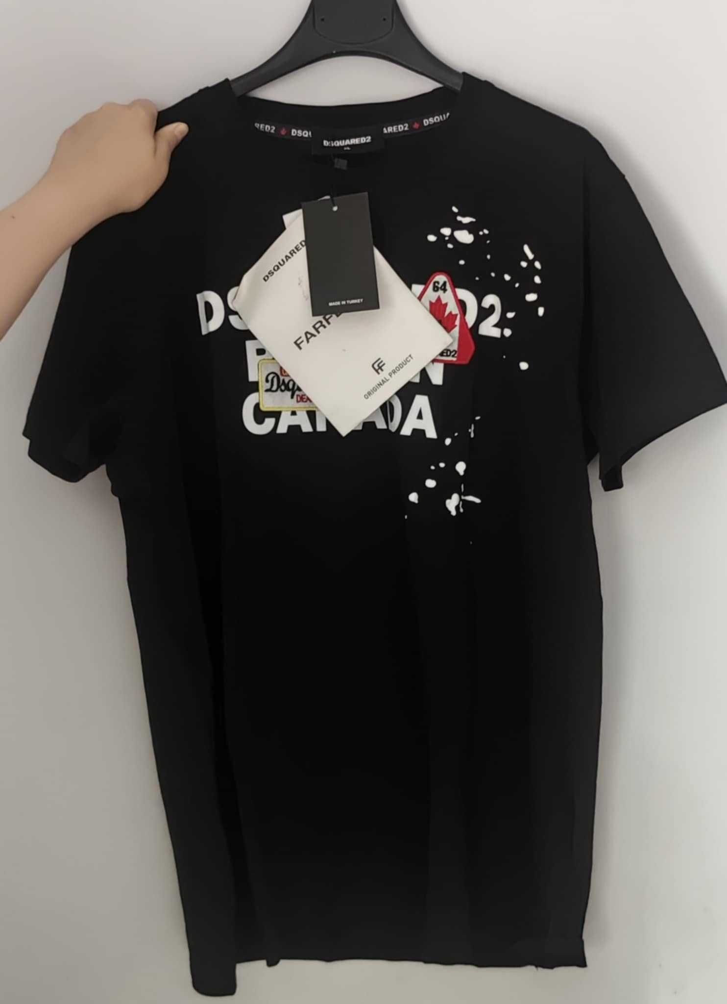 Nowy t-shirt czarna koszulka Dsquaed 2 Icon XL