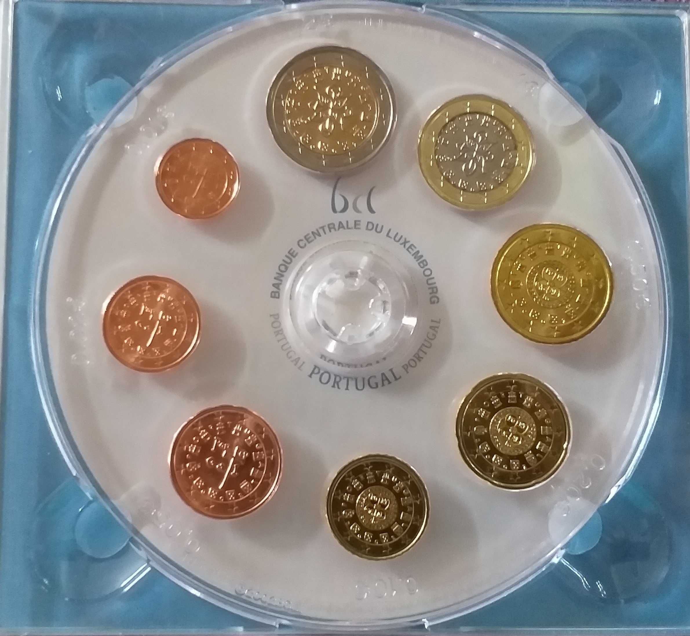 Португалия 2002 годовой Набор евро монет в блистере