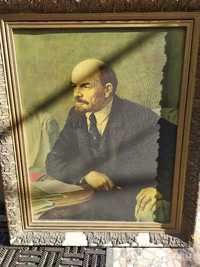 Ленин за рабочим столом , печать