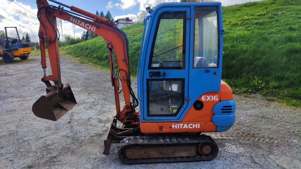 Minikoparka Hitachi EX16-2B 2002R Kubota mini koparka BRUTTO 2 ŁYŻKI