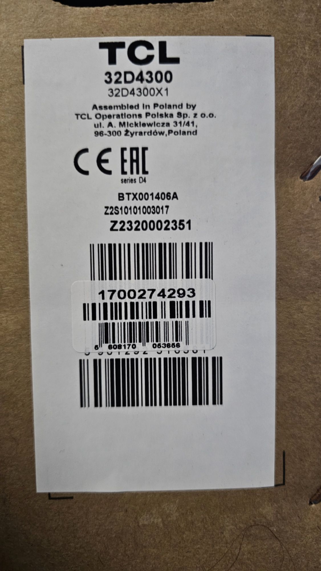 TV TCL 32" (Nova)