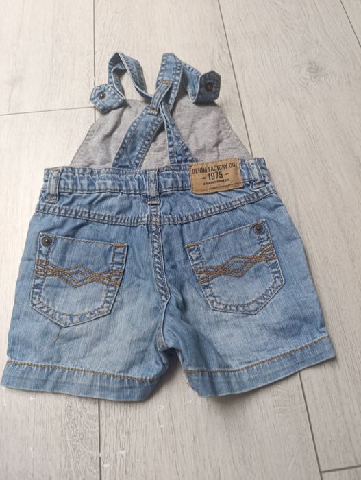 Spodnie ogrodniczki jeansowe dżinsowe Zara 74