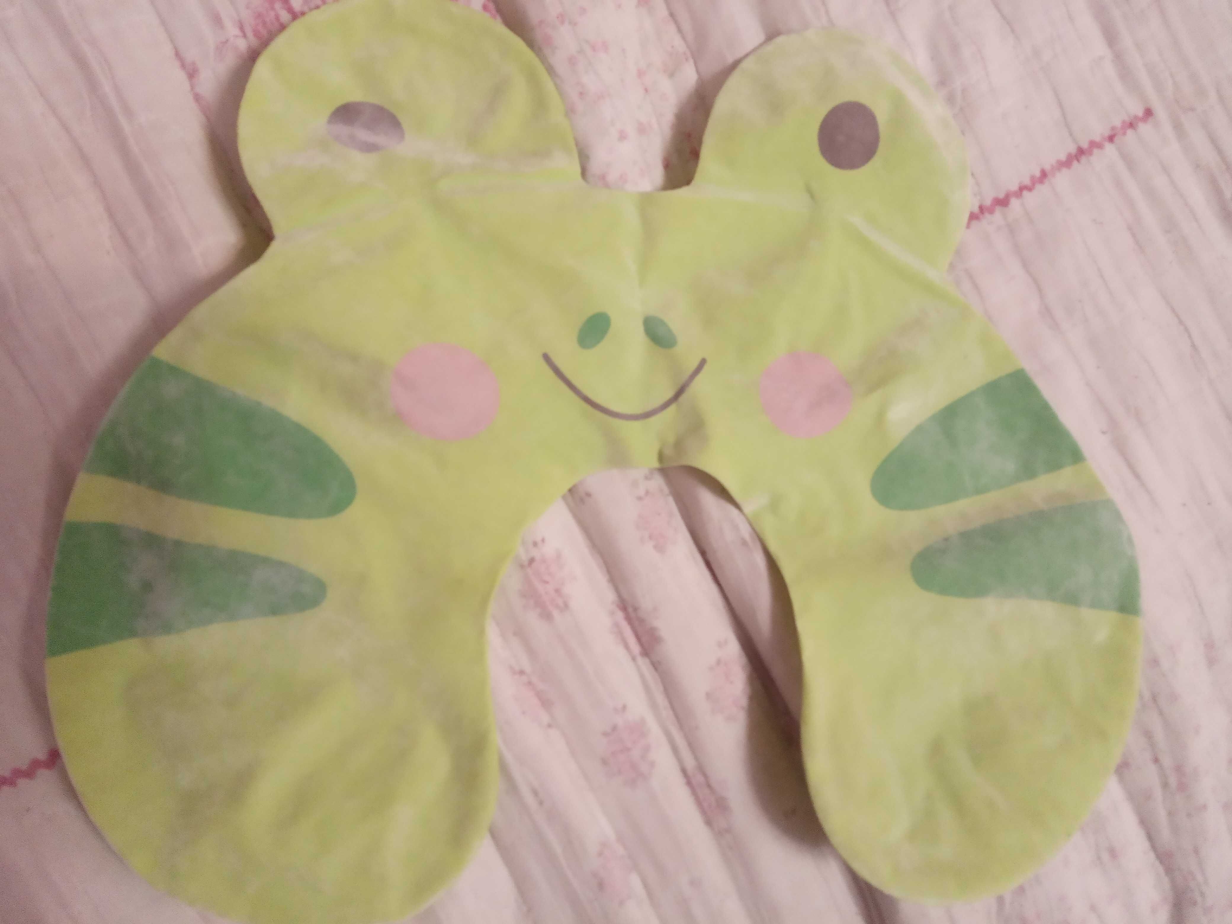 Детская надувная подушечка Intex в форме лягушонка.