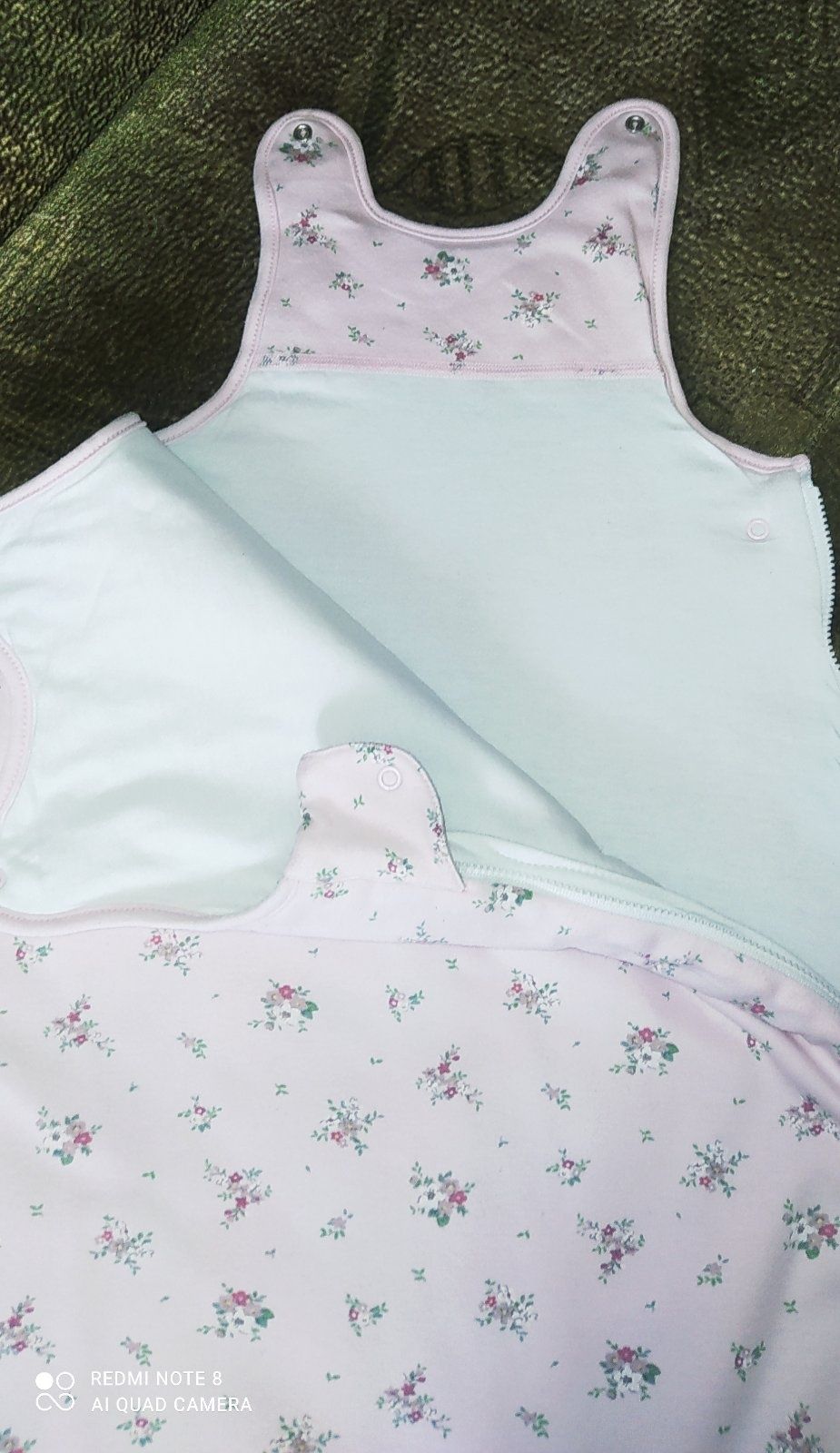 Спальник, Спальний мішок для дівчинки з квітковим принтом та зайчиком