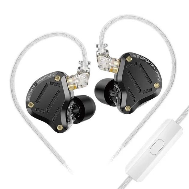 Навушники KZ ZS10 Pro 2 гібридні 10-ти драйверні навушники (1DD+4BA)