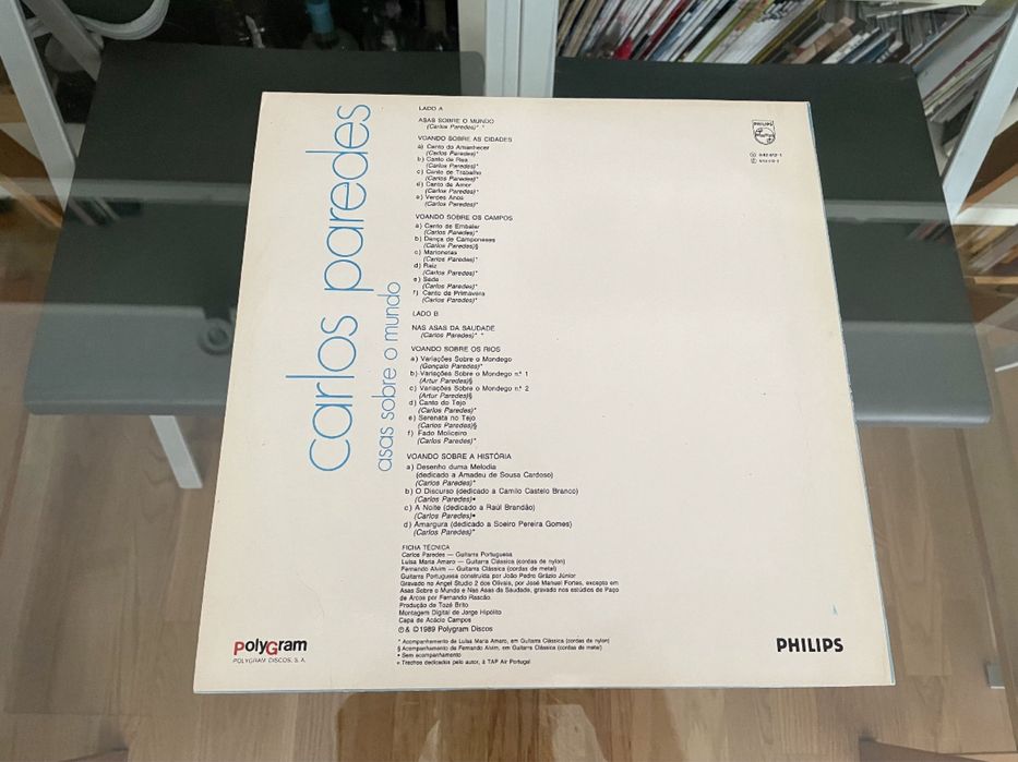 Carlos Paredes - Espelho de Sons - Asas sobre o mundo LP Vinil
