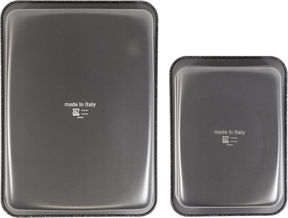 Alluflon Vesuvia Zestaw 2 Blach, 34X25 Cm I 24X18 Cm, Aluminium