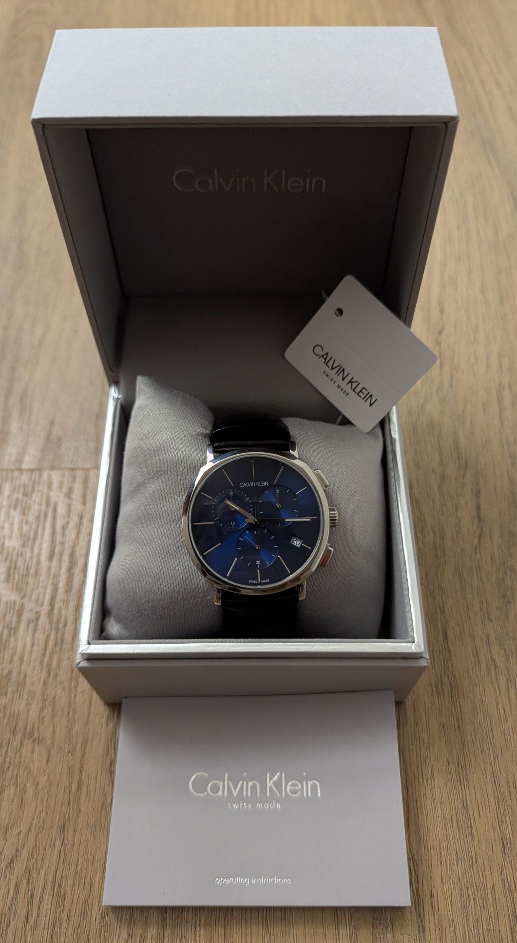 Szwajcarski Zegarek kwarcowy CALVIN KLEIN Gent Posh Chrono K8Q371CN