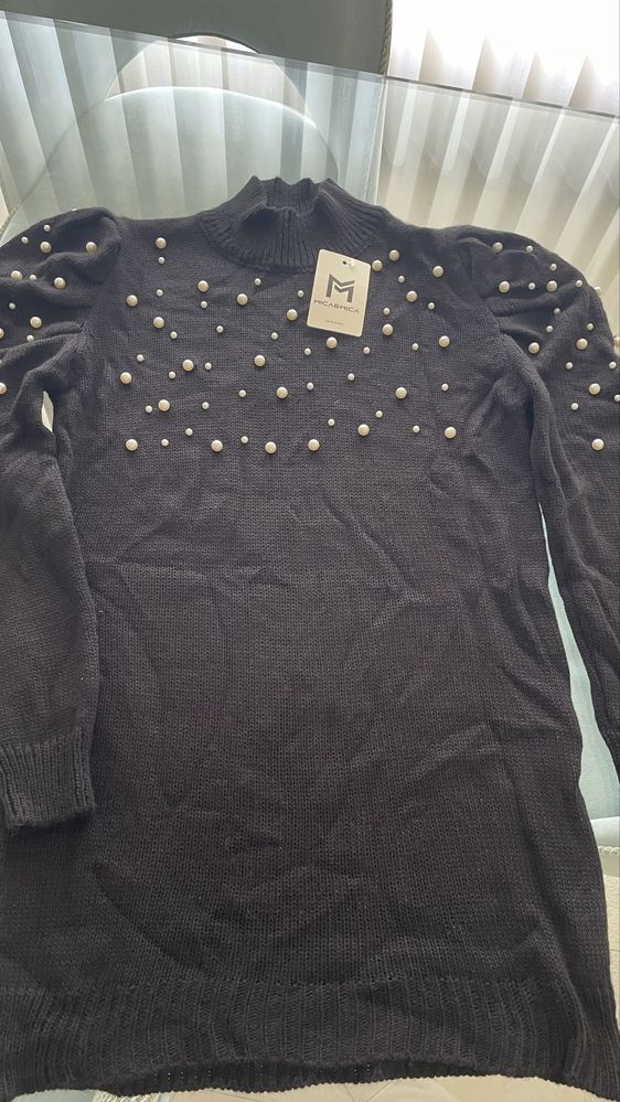 Vestido de malha tamanho único