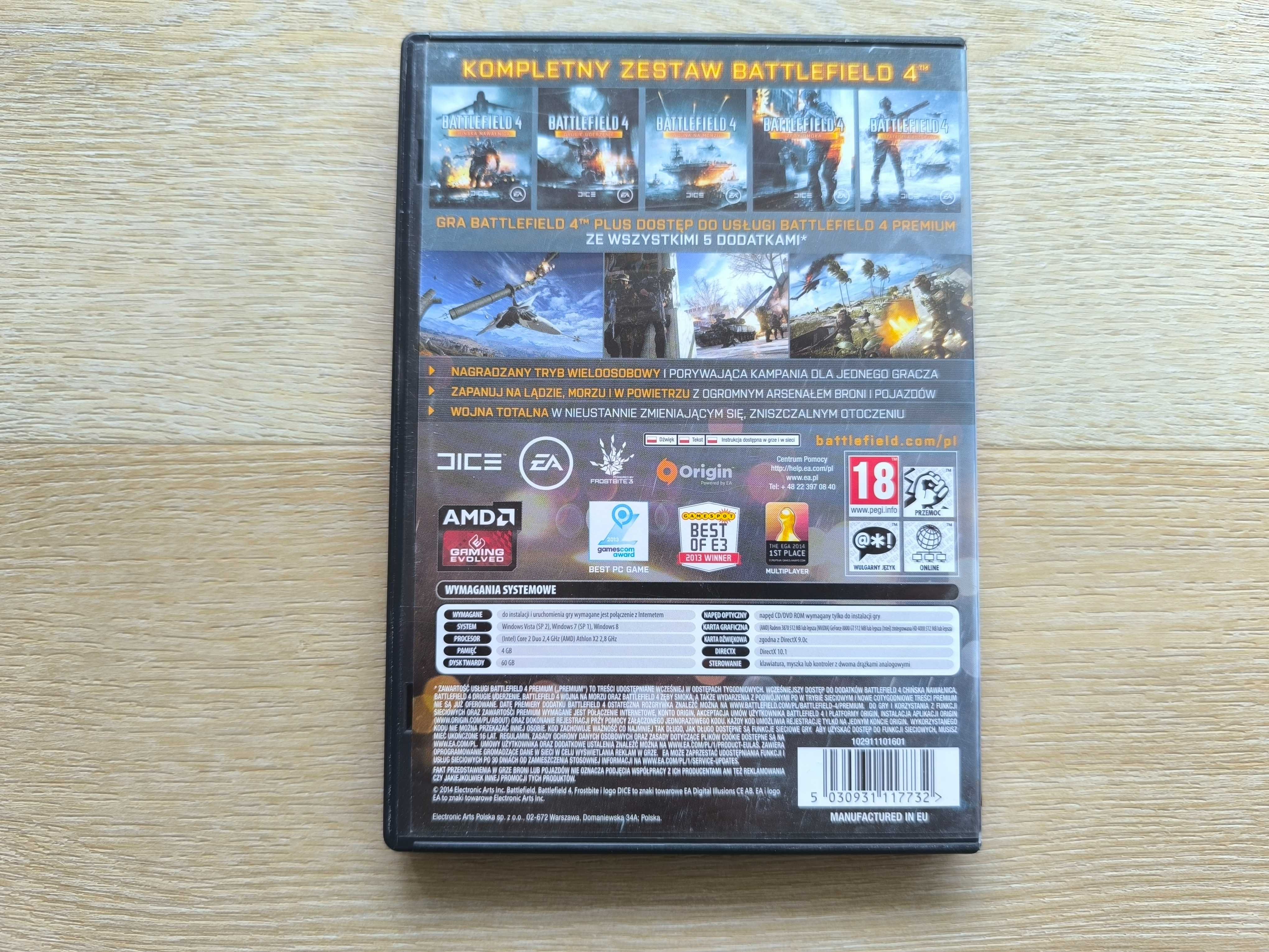 Battlefield 4 Premium Edition [PC] (POLSKA WERSJA)  - BOX