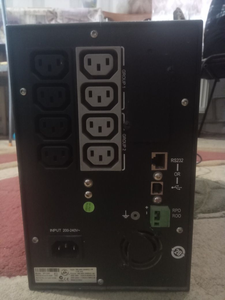 ДБЖ ИБП чистий сінус EATON 5P1150i с выноснымы крокодилами