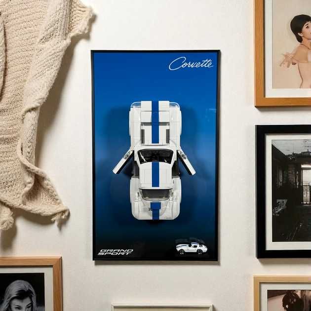 Рамка 50x30 для Hot Wheels Elite Corvette JGR31 + Додаткове Кріплення