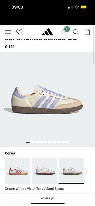 Adidas Samba Cream White / Violet Tone / Sand Strata