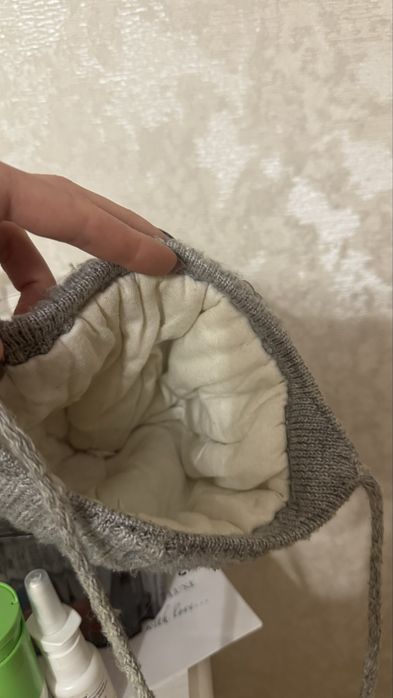 Зимова дитяча  шапка і снуд сірий колір