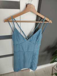 Jeansowa sukienka na ramiączkach M