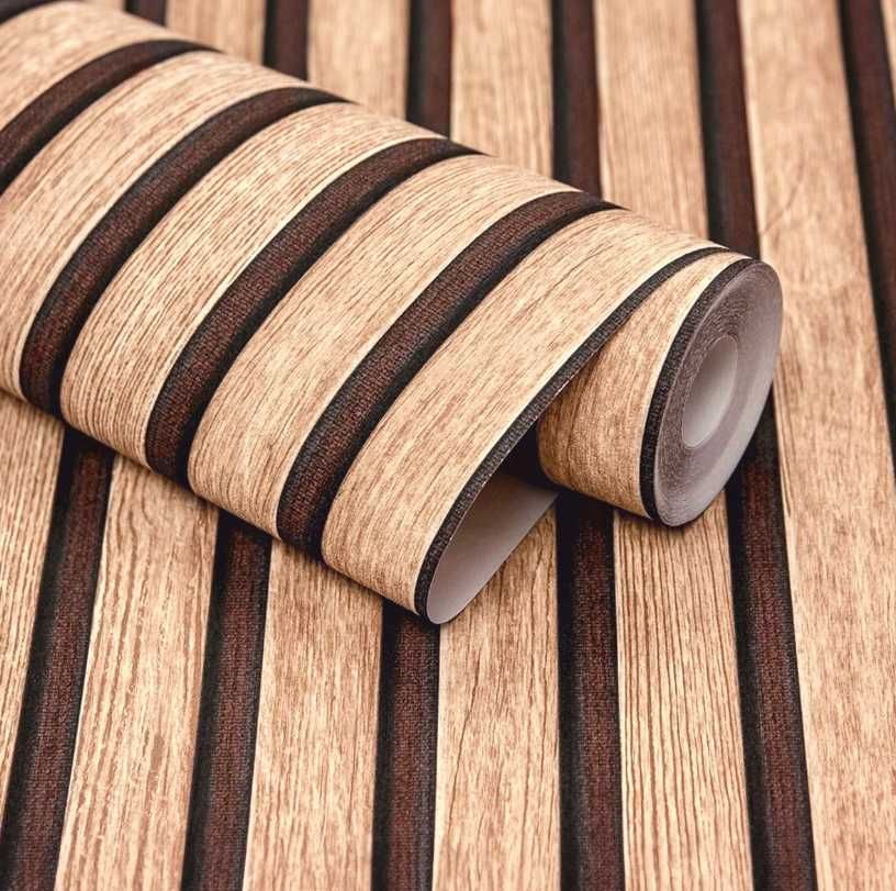 Panele Ścienne 3D Okleina Lamele Drewno Tapeta Samoprzylepna (OKAZJA)