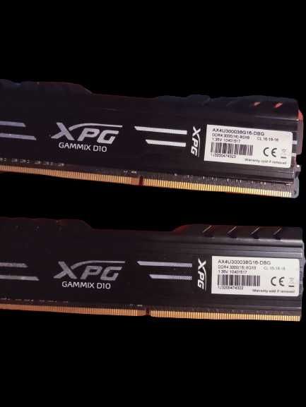 Pamięć RAM ADATA XPG Gammix D10 DDR4 8GB [ 2x4 ] 3000MHz