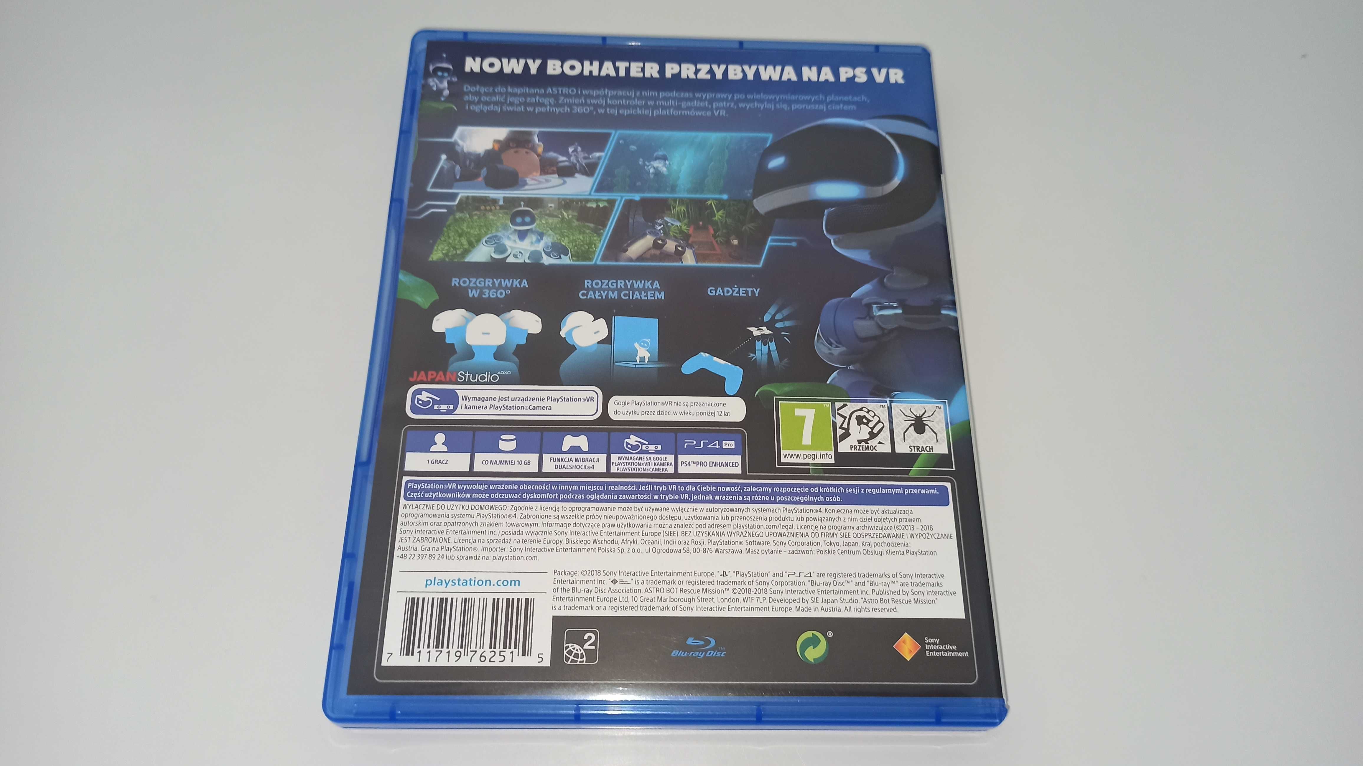 ps4 ASTRO BOT RESCUE MISSION przygodowa po polsku na PSVR