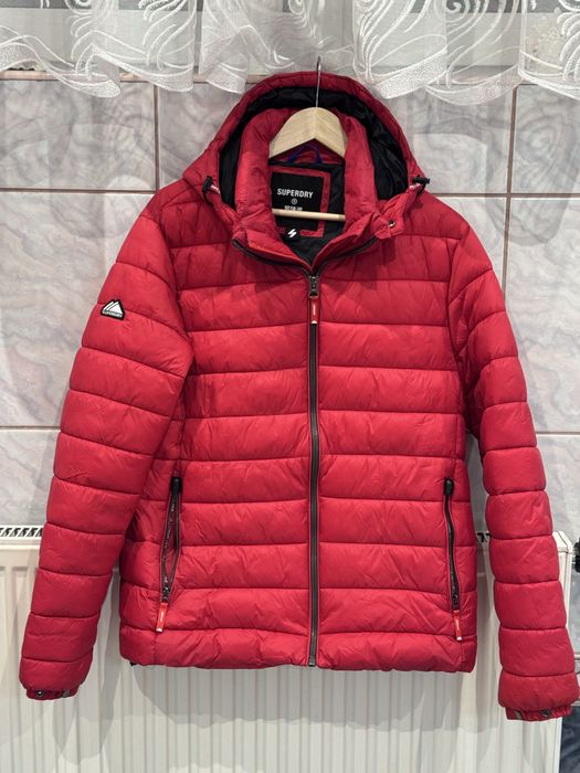 Superdry Kurtka ocieplana pikowana Slim Fit rozmiar XL