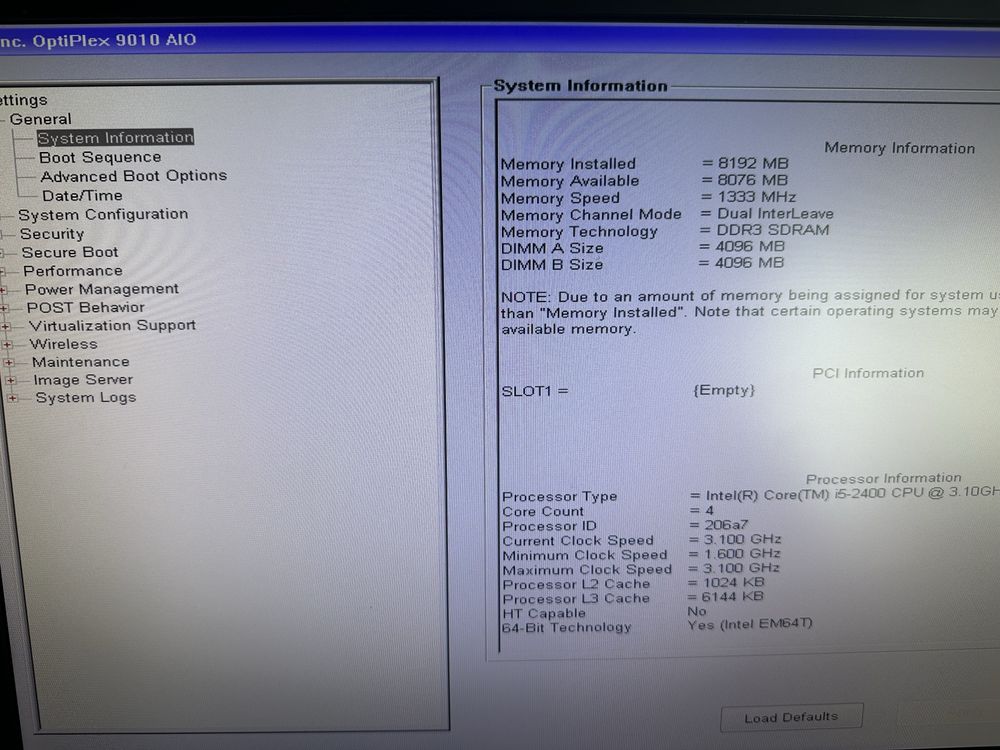 Моноблок Dell OptiPlex 9010 23" i5-2400 4 ядра DDR3 8Gb SSD 120Gb