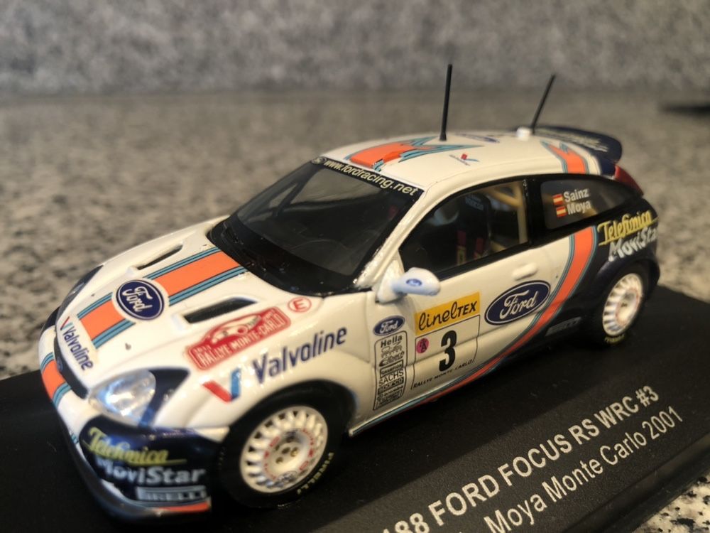 Ford Focus RS WRC #3 C.Sainz-L.Moya Monte Carlo 2001 skal 1/43