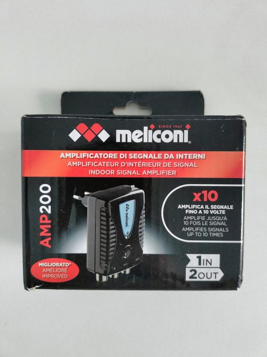 Meliconi AMP200 Plus – cyfrowy wzmacniacz sygnału z filtrem LTE